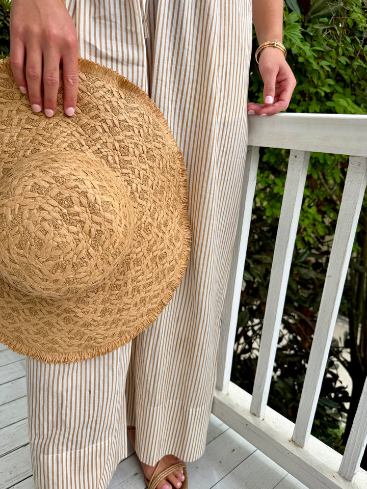Palazzo Pants Sand Stripe