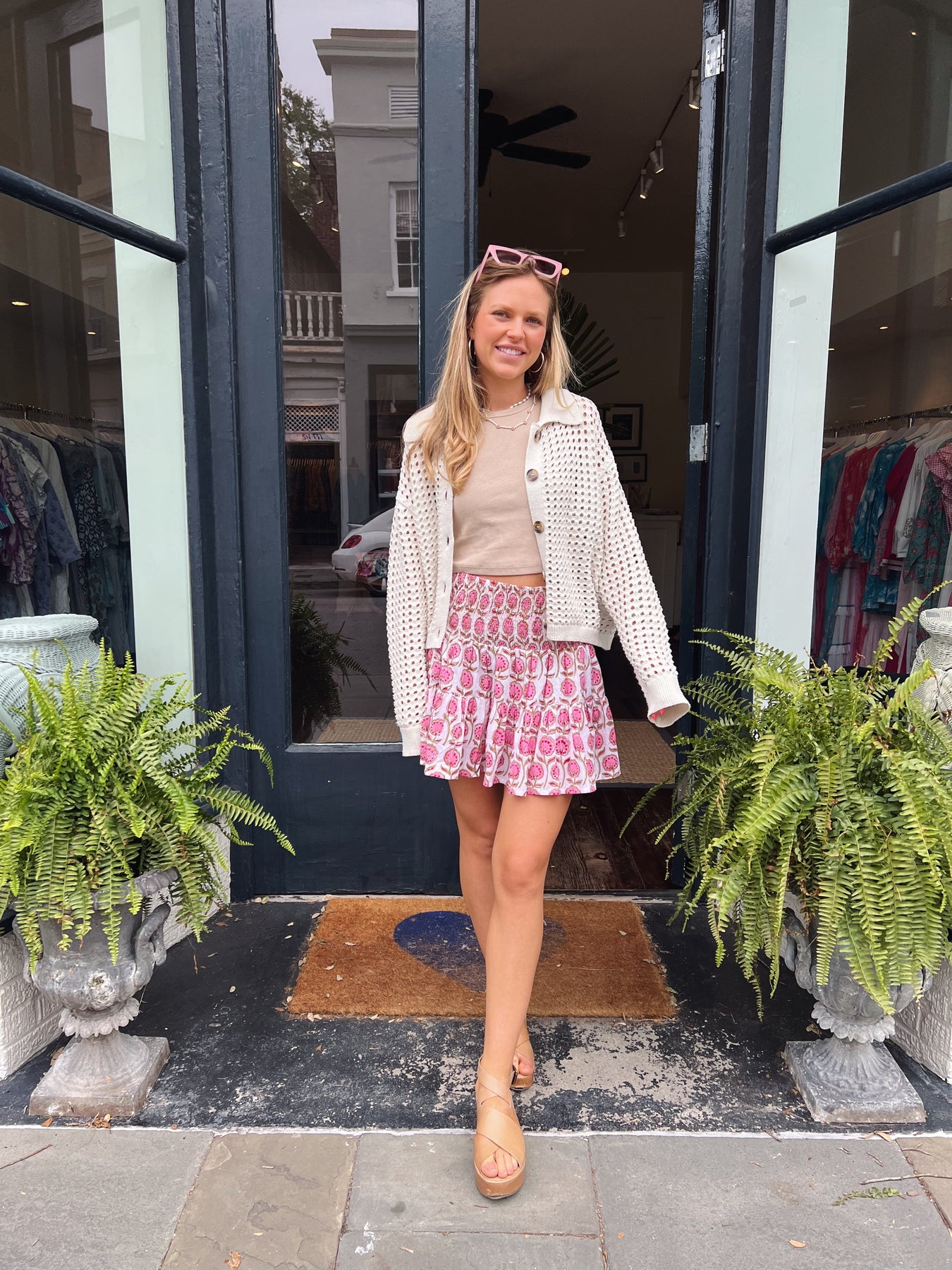 Amelia Skirt Pink Dandelion Shop Madison Mathews