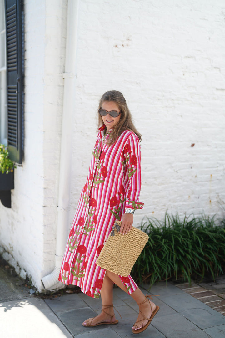 Elizabeth Maxi Dress Wild Poppy Cabana