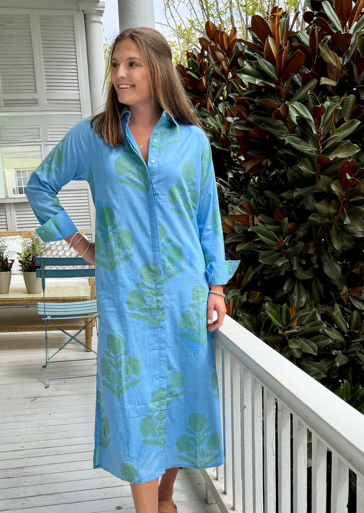 Elizabeth Maxi Blue Veranda Garden